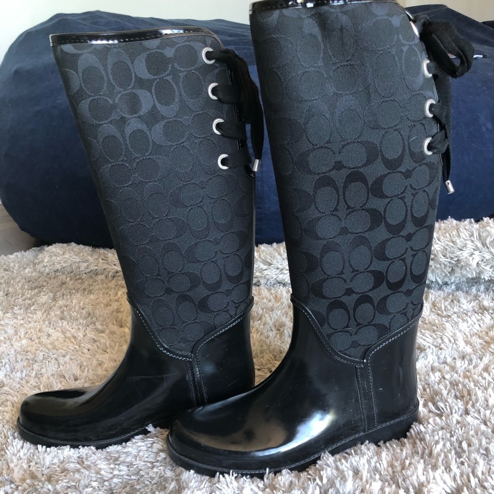 Woman’s Coach rain boot